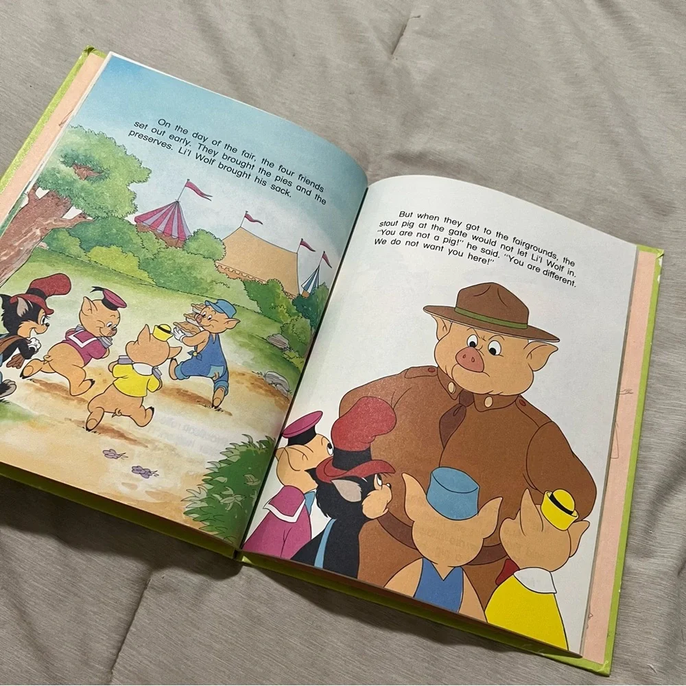 Vintage 1986 Disney‎ Li’l Wolf Saves the Day Book Fun-to-Read Vol 16